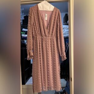 Baltic Born Mauve Long Sleeve Dress